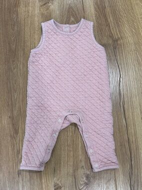 Pehr Quilted Sleeveless Organic Cotton Overalls One Piece